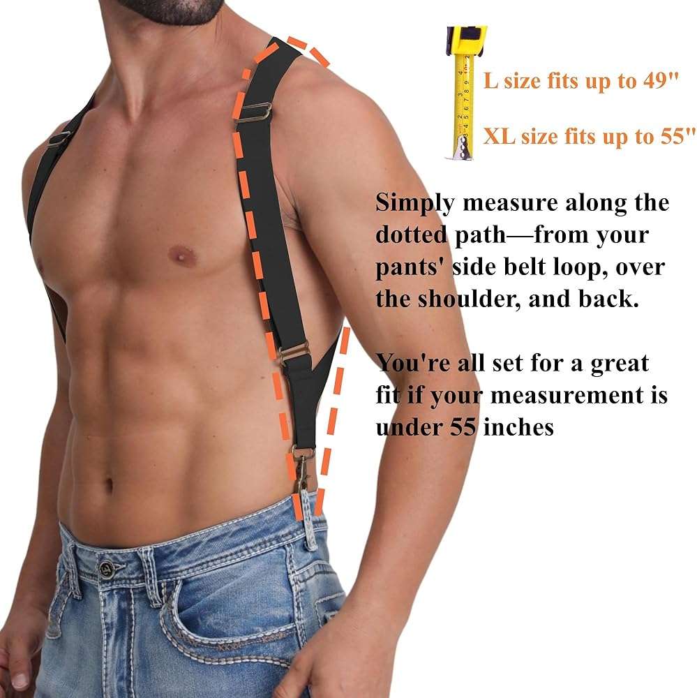 LazarsSpace Suspenders for Men Heavy Duty for Big and Tall - Image 2