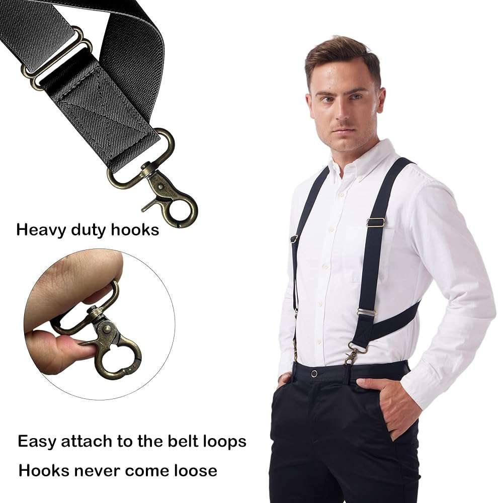LazarsSpace Suspenders for Men Heavy Duty for Big and Tall - Image 6
