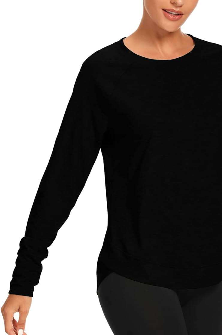 Muzniuer Womens Long Sleeve Workout Shirts-Long Sleeve Shirts for Women Yoga Sports Running Shirt Workout Top - Image 3