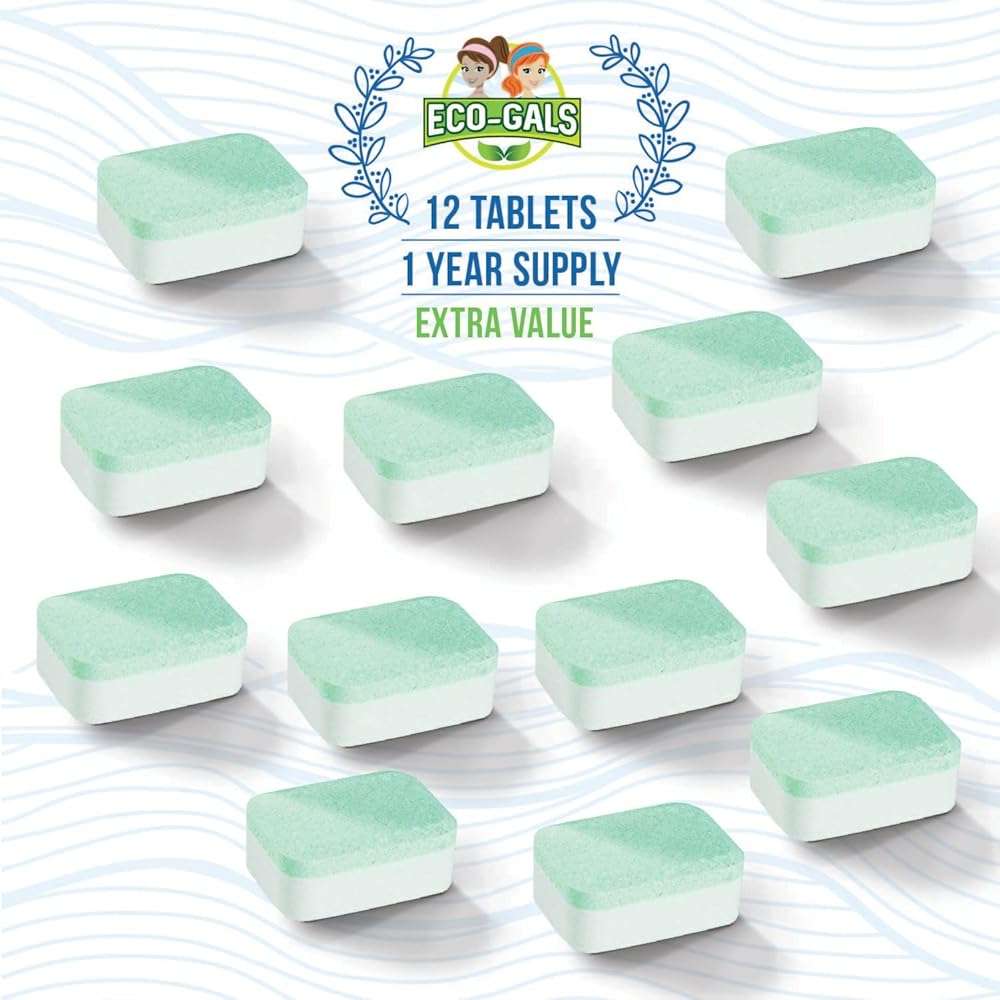 Eco-Gals Eco Swirlz Washing Machine Cleaner with Bonus Eco Scrubz Dishwasher Cleaner Add On 36 Count Deep Cleaning Tablets - Image 3