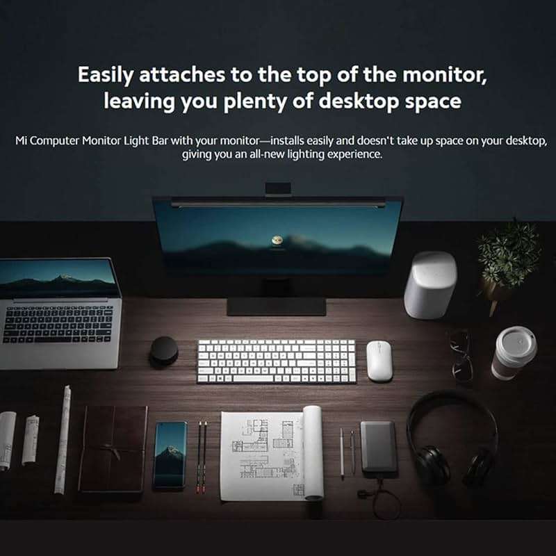XIAOMI Mi Computer Monitor Light Bar - Wireless Control, Easy Installation, Extra Computer Lighting w/o Taking Desktop Space, No More Glare - Image 2
