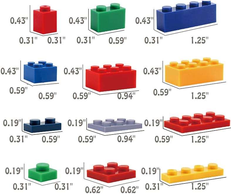 HUIZDQ 1500 Pieces Building Bricks, Classic Bulk Small Blocks, Classic Bricks Set Basic Building Blocks Compatible with All Major Brands - Image 2