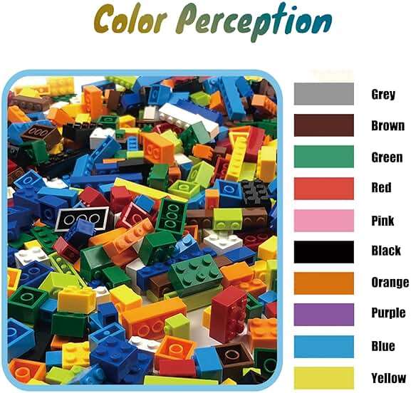 HUIZDQ 1500 Pieces Building Bricks, Classic Bulk Small Blocks, Classic Bricks Set Basic Building Blocks Compatible with All Major Brands - Image 4