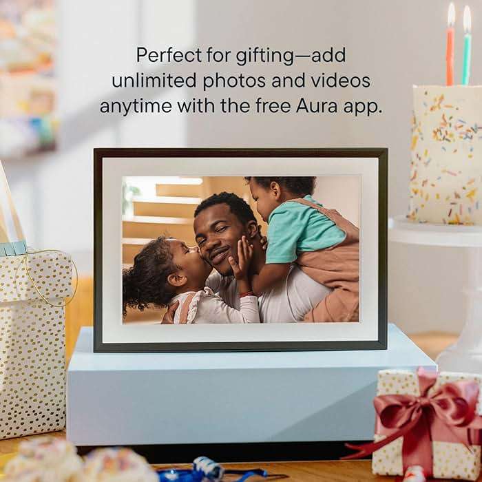 Aura Carver 10" HD WiFi Digital Picture Frame – Free Unlimited Cloud Storage – Send Photos from Phone – No Subscription – Auto On/Off – Gift for Parents & Grandparents – Quick 1 Minute Setup - Image 8