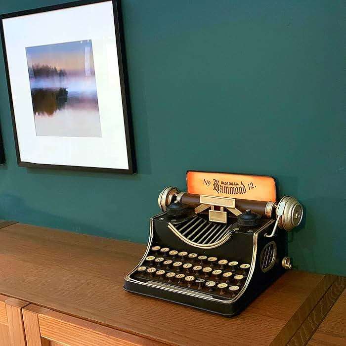 VANLAXY Money Bank Retro Vintage Tin Antique Typewriter Model Piggy Bank Coin Bank Classic Decoration for Home Shoot Movie Props - Image 4