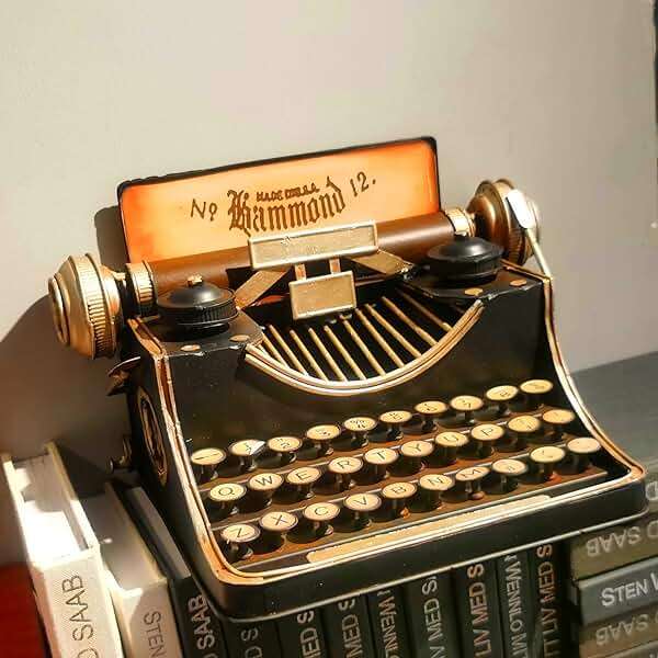 VANLAXY Money Bank Retro Vintage Tin Antique Typewriter Model Piggy Bank Coin Bank Classic Decoration for Home Shoot Movie Props - Image 7