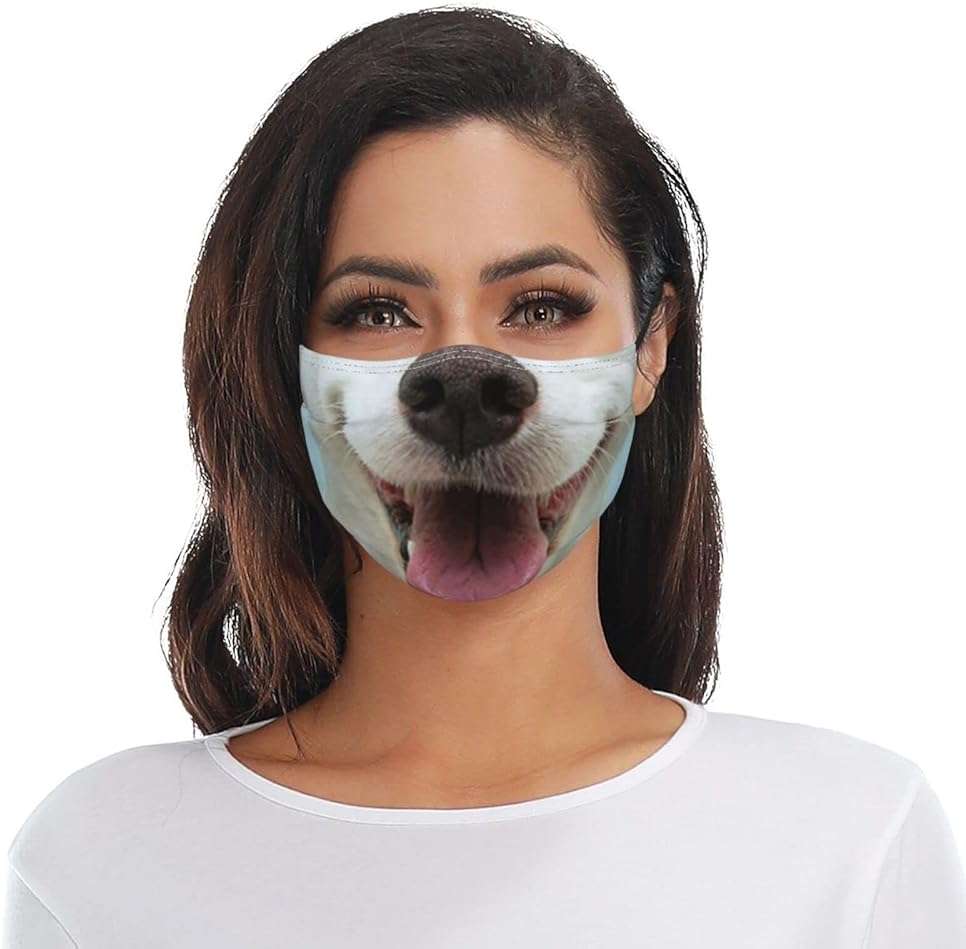 Funny Animals Mask Cartoon Aniaml Face Mask Cute Mask Adjustable Breathable with 2 filters for Women Men - Image 8