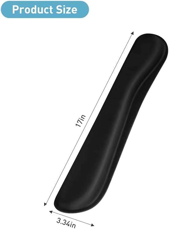 Yolanda Keyboard Wrist Rest Memory Foam, Easy Typing Pain Relief, Keyboard Mouse Pad Set for Computer, Laptop, Home & Office - Image 2