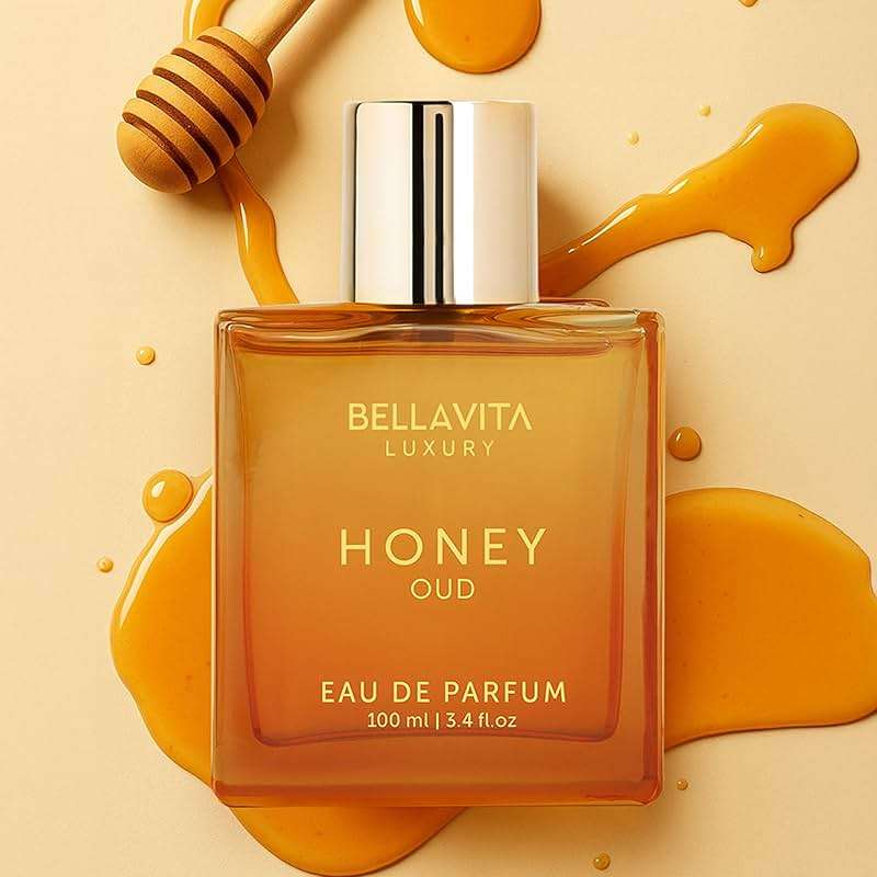 Bellavita Luxury Honey Oud Eau de Parfum | 100 ml (3.4 fl.oz.) | Perfume for Men and Women | Sweet Honey, Bergamot, Oud, and Amber Notes | Women's Day Special - Image 8