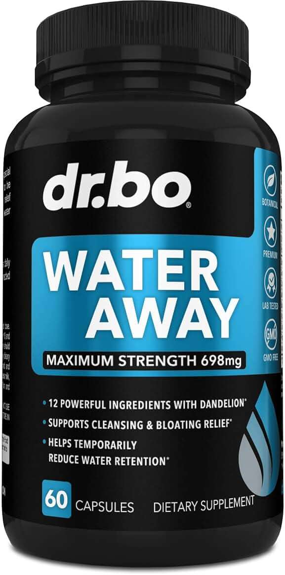 Water Pills Diuretics for Water Retention - Natural Swelling Away Pills Herbal Diuretic Supplements for Stomach Bloating Leg Swelling Relief - Reduce Fluid Pill Bloat for Swollen Legs Feet Supplement - Image 1