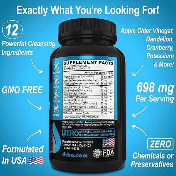 Water Pills Diuretics for Water Retention - Natural Swelling Away Pills Herbal Diuretic Supplements for Stomach Bloating Leg Swelling Relief - Reduce Fluid Pill Bloat for Swollen Legs Feet Supplement - Image 6