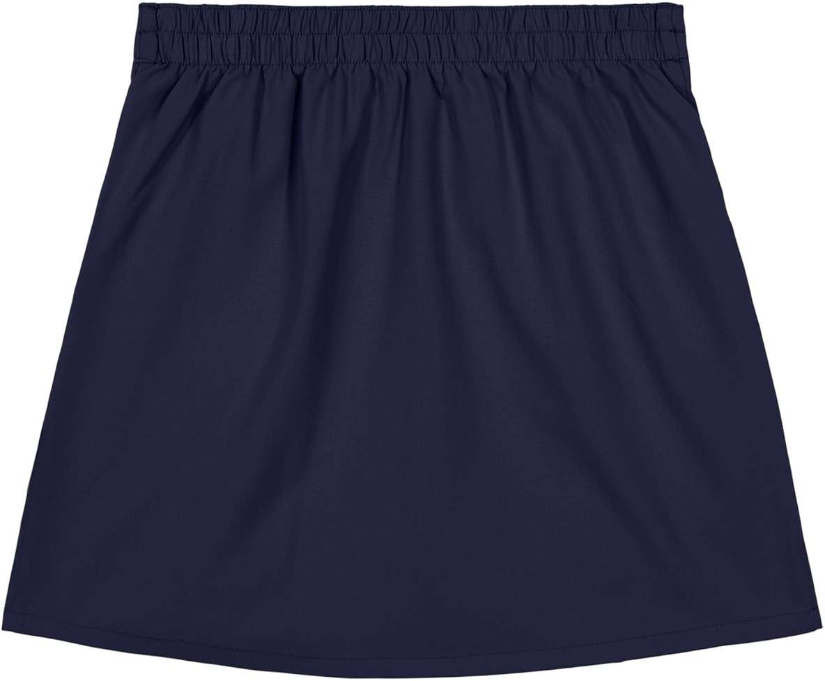 Nautica Girls' School Uniform Pull-on Scooter Skirt With Undershorts, Poplin Style With Button Pockets - Image 2
