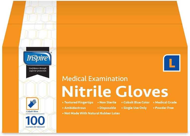 Inspire Nitrile Exam Gloves | The Original Quality Stretch Nitrile Cobalt Blue | 4.5 Gloves Disposable Latex Free Medical EMT - Image 8