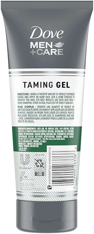 DOVE MEN + CARE Styling Gel 3 count Hair Taming Gel for a Strong Hold Hair Styling Product for Thicker and Healthier Looking Hair 7 oz - Image 2