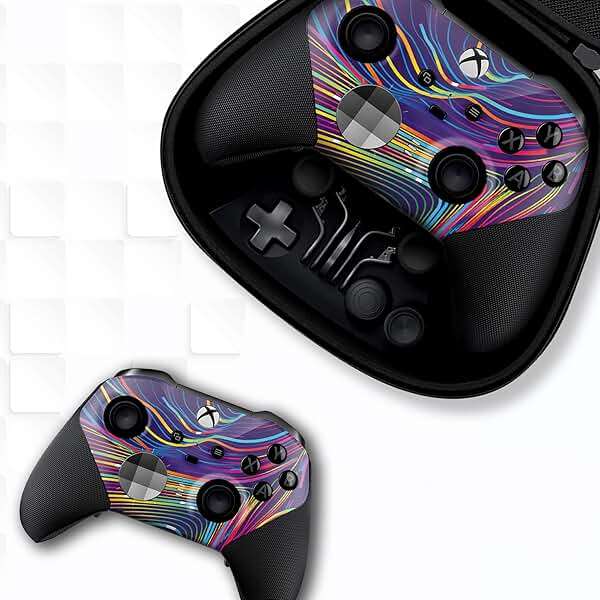 Moving Abstract Customised Wireless Controller for Elite by BCB. Original Elite Series 2 Controller Compatible with X-box One/Series X & S. Customized with Water Transfer Printing (Not a Skin) - Image 2
