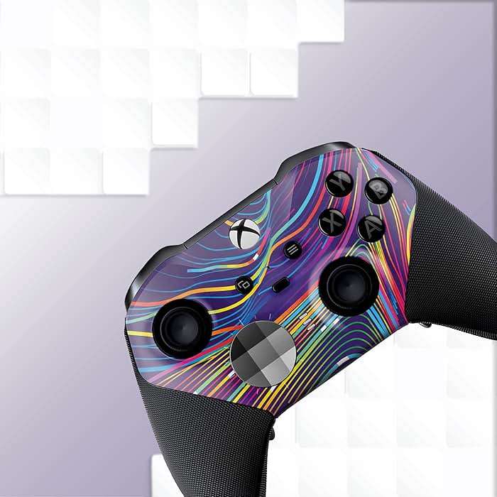 Moving Abstract Customised Wireless Controller for Elite by BCB. Original Elite Series 2 Controller Compatible with X-box One/Series X & S. Customized with Water Transfer Printing (Not a Skin) - Image 5
