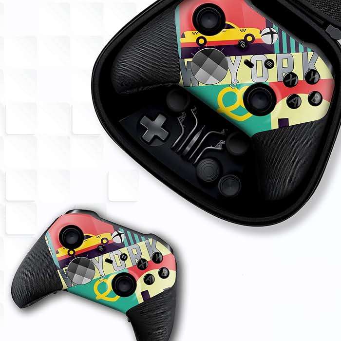 New York Customised Wireless Controller for Elite by BCB. Original Elite Series 2 Controller Compatible with X-box One/Series X & S. Customized with Water Transfer Printing (Not a Skin) - Image 2