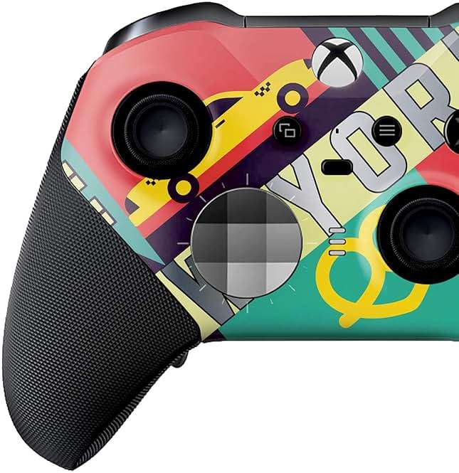 New York Customised Wireless Controller for Elite by BCB. Original Elite Series 2 Controller Compatible with X-box One/Series X & S. Customized with Water Transfer Printing (Not a Skin) - Image 3
