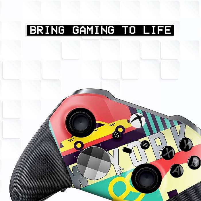 New York Customised Wireless Controller for Elite by BCB. Original Elite Series 2 Controller Compatible with X-box One/Series X & S. Customized with Water Transfer Printing (Not a Skin) - Image 4