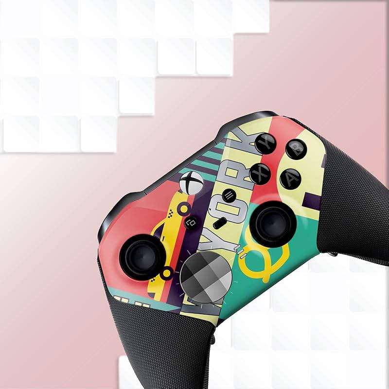 New York Customised Wireless Controller for Elite by BCB. Original Elite Series 2 Controller Compatible with X-box One/Series X & S. Customized with Water Transfer Printing (Not a Skin) - Image 5