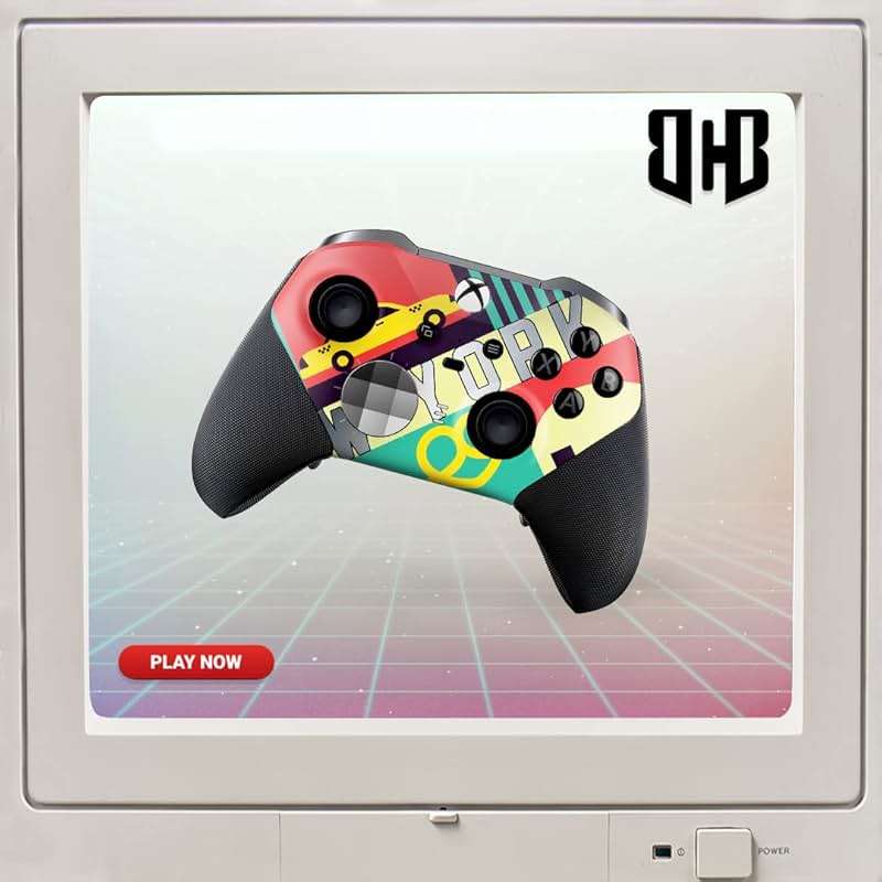 New York Customised Wireless Controller for Elite by BCB. Original Elite Series 2 Controller Compatible with X-box One/Series X & S. Customized with Water Transfer Printing (Not a Skin) - Image 6