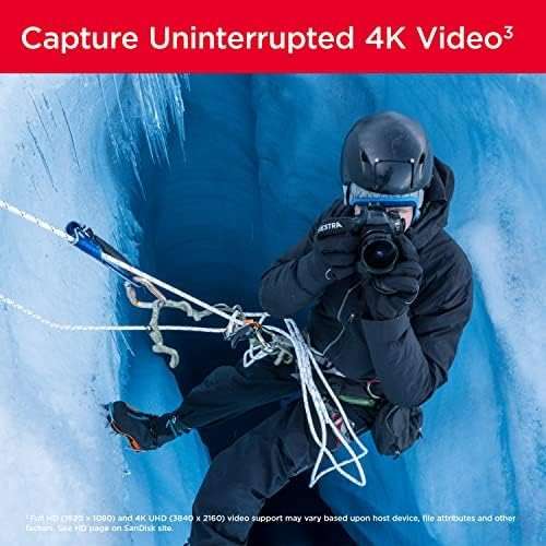 SANDISK 256GB Extreme PRO SDXC UHS-I Memory Card - C10, U3, V30, 4K UHD, SD Card - SDSDXXD-256G-GN4IN - Image 4