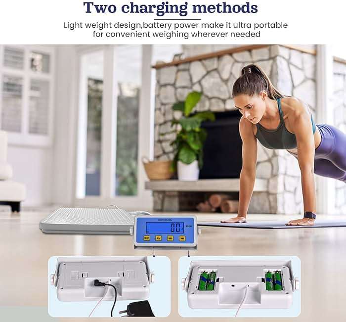 Tetuga Medical Scale - Heavy Duty 440 lb High Capacity Wrestling Scale for Body Weight with Easy to Read LCD Display Physician Scale, Professional Medical Grade Scale for Doctor Home Gym Office - Image 6