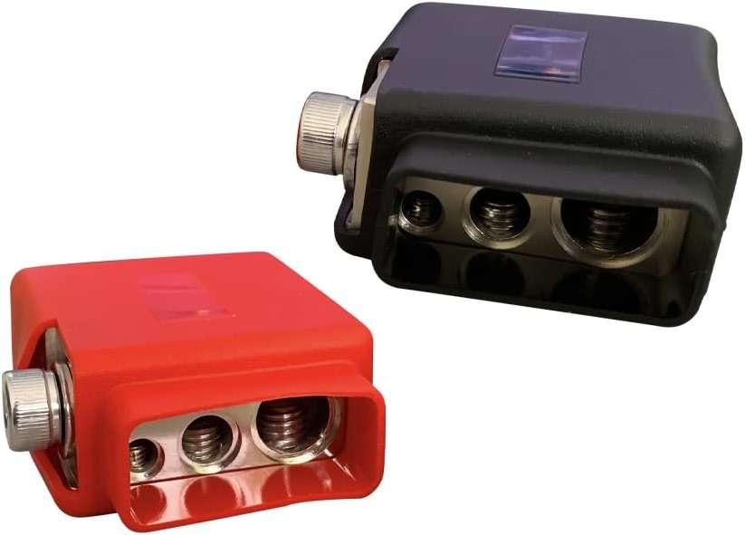 C CLINK 0/4/8/ Gauge AWG Positive & Negative Battery Terminal Square Appearance with Top Post Adapter (1 Pair) - Image 4