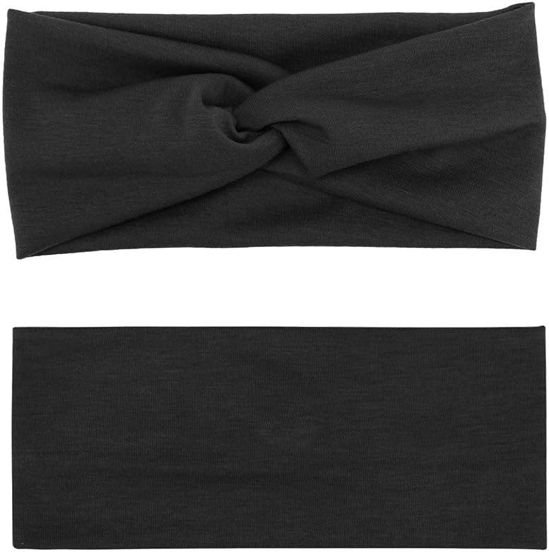 AQOKKA Elastic Knotted Headbands for Women Criss Cross Head Bands for Women's Hair Non Slip Boho Wrap Twisted Hair Accessories - Image 2