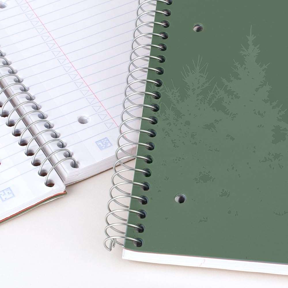 Five Star Spiral Notebook + Study App, 4 Pack, 1 Subject, Recycled College Ruled Paper, 8-1/2" x 11", 100 Sheets, Fights Ink Bleed, Includes 3 Colors + 1 Randomly Selected Color (820046-ECM24) - Image 4
