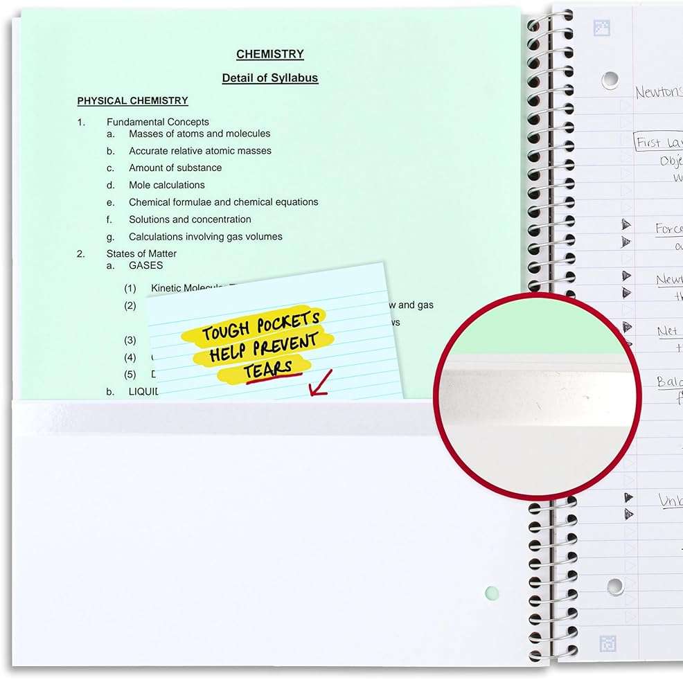 Five Star Spiral Notebook + Study App, 4 Pack, 1 Subject, Recycled College Ruled Paper, 8-1/2" x 11", 100 Sheets, Fights Ink Bleed, Includes 3 Colors + 1 Randomly Selected Color (820046-ECM24) - Image 5