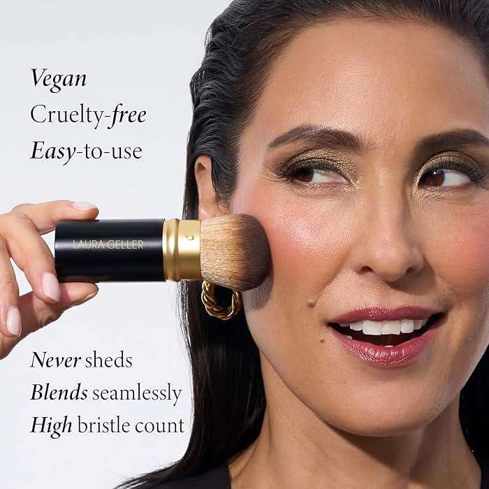 LAURA GELLER NEW YORK Cosmetic Professional Makeup Brushes - Cruelty-Free - 01 Retractable Airbrush Kabuki Brush - Image 3