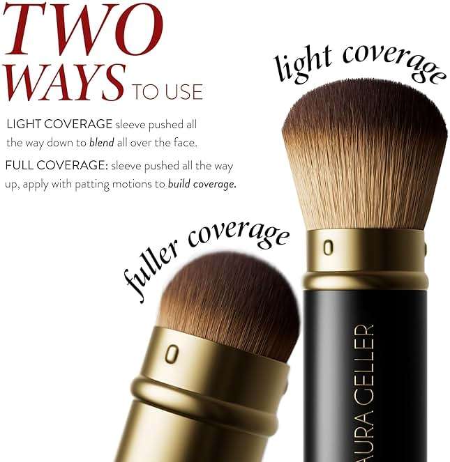LAURA GELLER NEW YORK Cosmetic Professional Makeup Brushes - Cruelty-Free - 01 Retractable Airbrush Kabuki Brush - Image 4