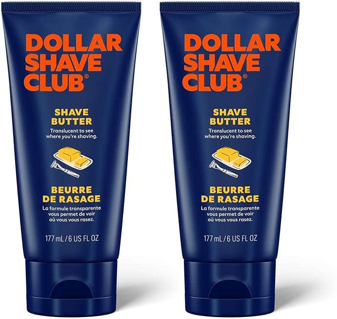 Dollar Shave Club | Shave Butter 6 ounce (2 Pack) | Translucent Shaving Cream for Sensitive Skin - Image 1