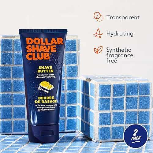 Dollar Shave Club | Shave Butter 6 ounce (2 Pack) | Translucent Shaving Cream for Sensitive Skin - Image 2
