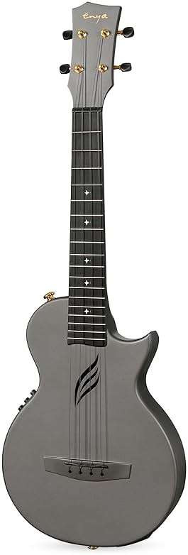 Enya Tenor Ukulele 26 Inch Carbon Fiber Acousticplus Cutaway Travel Ukelele for Beginner Bundle Kit with Online Lesson Including Gig Bag, Strap, Capo, and Strings Professional Ukalalee Yukalalee Gift - Image 4