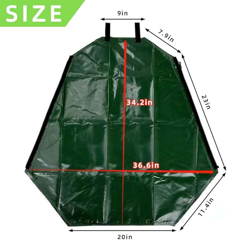 25 Pack Tree Watering Bag, 20 Gallon Slow Release Watering Bag for Trees, Premium PVC Shrub Watering Bag with Heavy Duty Zipper, Sturdy Reusable Drip Irrigation Bag - Image 7
