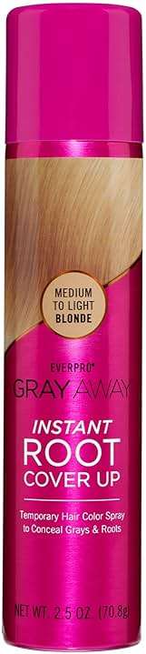 EVERPRO Gray Away Instant Root Cover Up Spray 2.5oz - Medium/Light Blonde - Image 1
