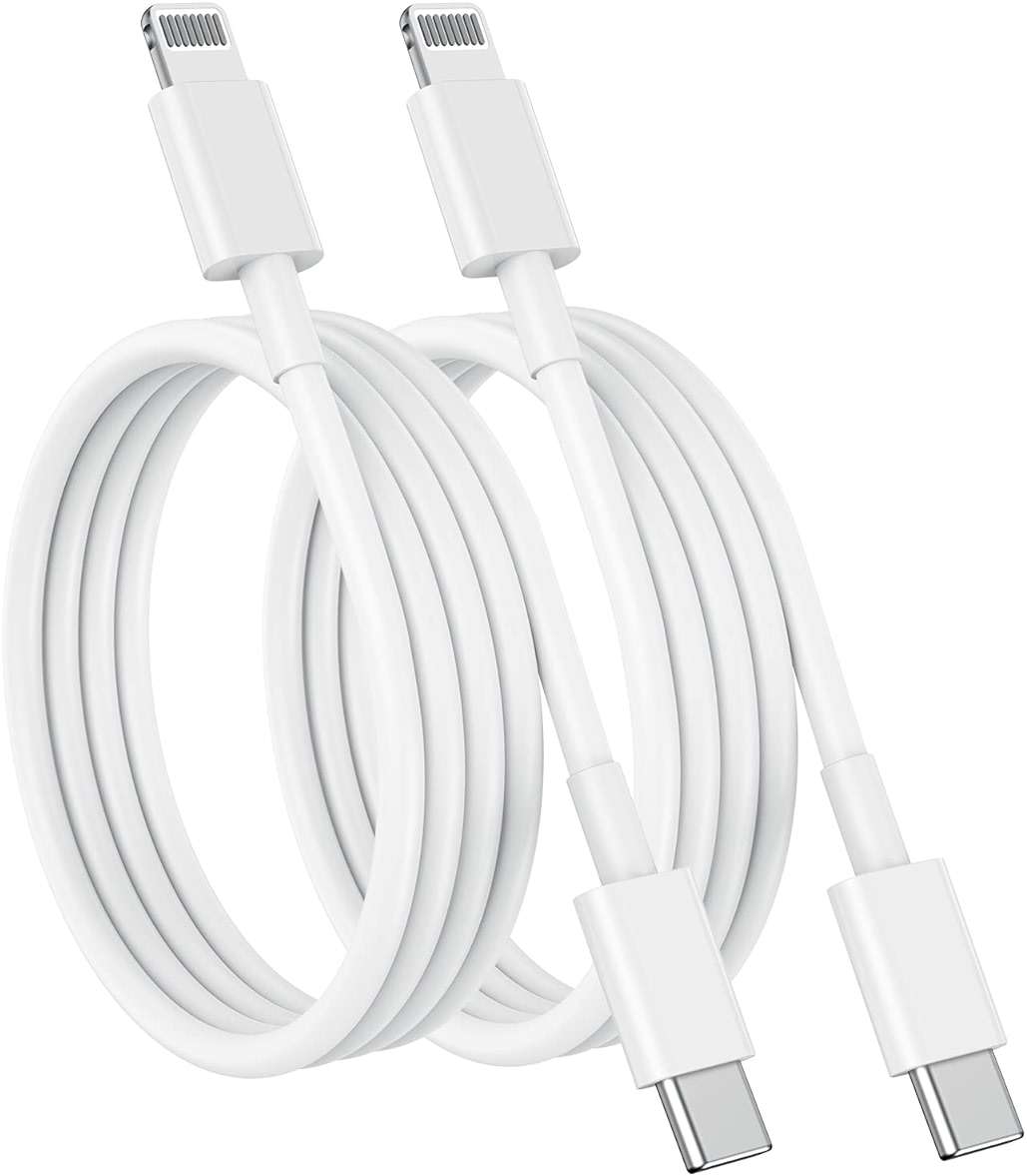 USB C to Lightning Cable (2pack 6ft), Apple MFi Certified iPhone Fast Charger 2m, Power Delivery Original Type C Charging Cord for Apple iPhone 13/12/11 Pro/11/XS MAX/XR/8/7/6s Plus,iPad (White) - Image 1