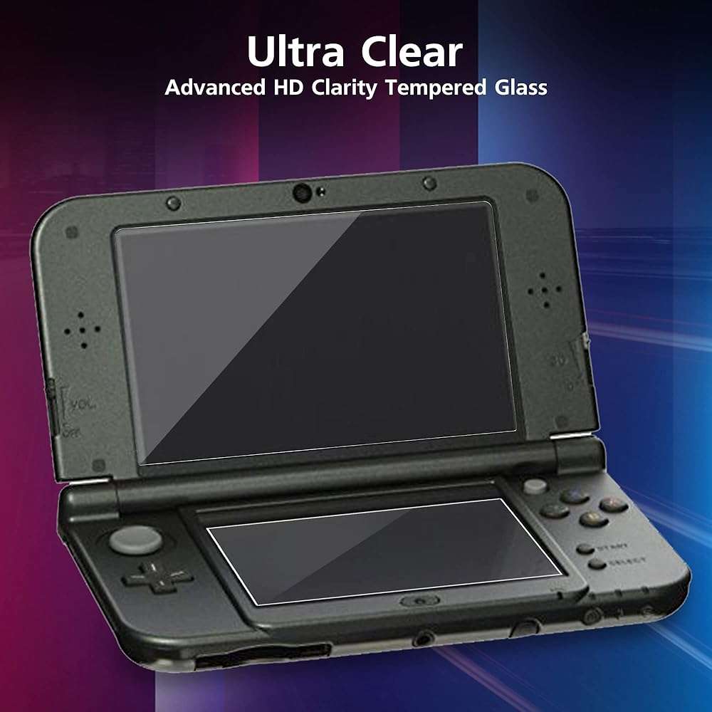 Xahpower New 3DS XL Screen Protector, Tempered Glass Top LCD for Top Screen and HD Clear Crystal PET Film Compatible Bottom Screen Protective Filter for Nintendo 3DS XL/New 3DS XL - Image 4