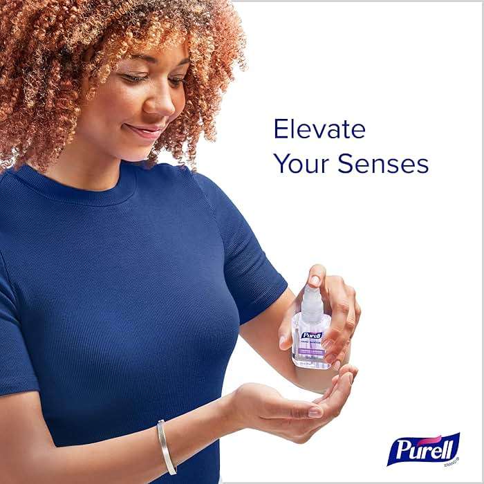 Purell Advanced Hand Sanitizer Gel Infused with Essential Oils, Calming Lavender, 2 fl oz Travel-Size Pump Bottle (Pack of 6), 3905-04-EC - Image 2