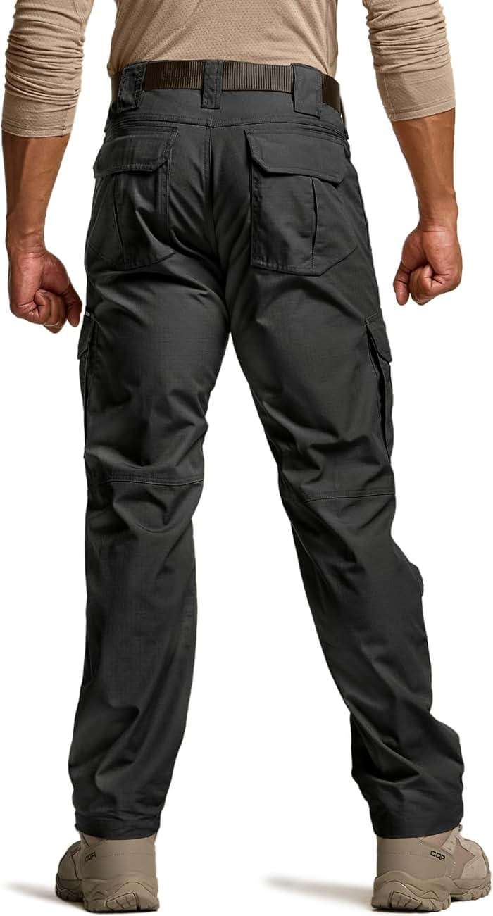 CQR Men's Tactical Pants, Water Resistant Ripstop Cargo Pants, Lightweight EDC Work Hiking Pants, Outdoor Apparel - Image 2