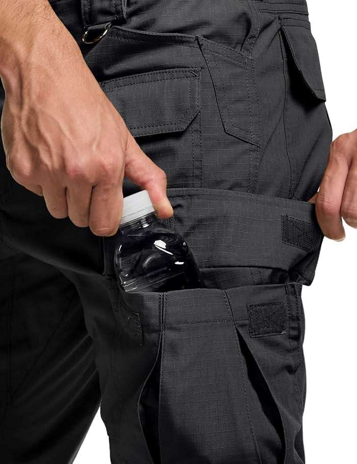 CQR Men's Tactical Pants, Water Resistant Ripstop Cargo Pants, Lightweight EDC Work Hiking Pants, Outdoor Apparel - Image 9