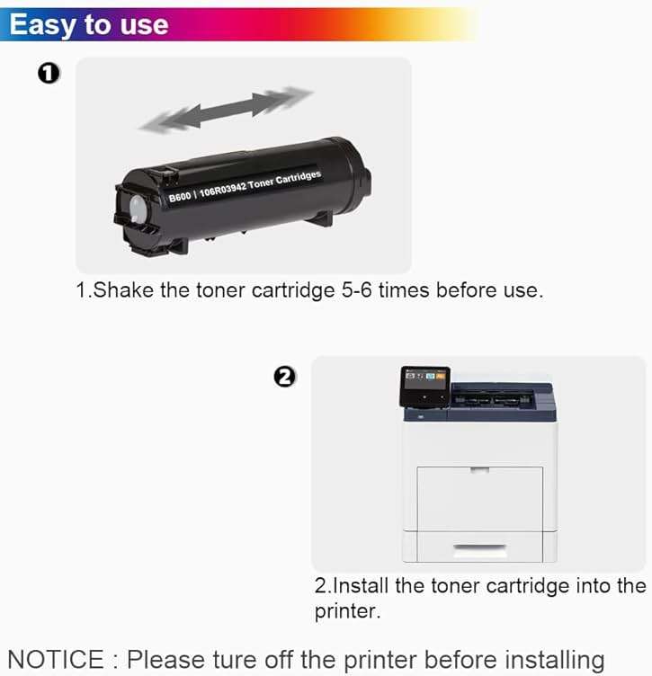 CHENPHON VersaLink B600 /B605 /B610 /B615 Toner Cartridge 106R03942 Replacement for Xerox Versa Link B600/N B600/DN B610/N B610/DN B605/X B605/S Printer Ink | High Capacity Balck (25,900 Pages) - Image 3