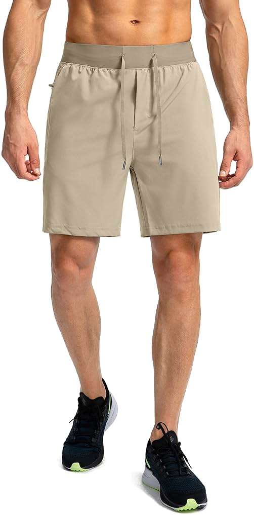 Soothfeel Men's Running Shorts with Zipper Pockets 9"/ 7"/ 5" Quick Dry Eight Basketball Gym Workout Athletic Shorts - Image 2