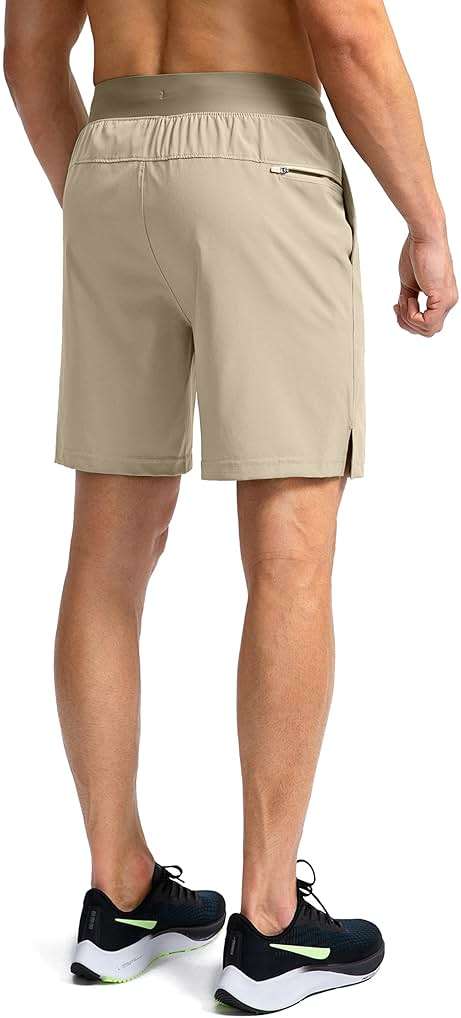 Soothfeel Men's Running Shorts with Zipper Pockets 9"/ 7"/ 5" Quick Dry Eight Basketball Gym Workout Athletic Shorts - Image 3
