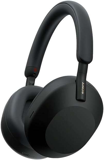 Sony WH-1000XM5 Premium Noise Canceling Headphones, Auto NC Optimizer, 30-Hour Battery, Alexa Voice Control, Black - Image 1