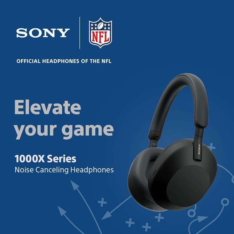 Sony WH-1000XM5 Premium Noise Canceling Headphones, Auto NC Optimizer, 30-Hour Battery, Alexa Voice Control, Black - Image 2