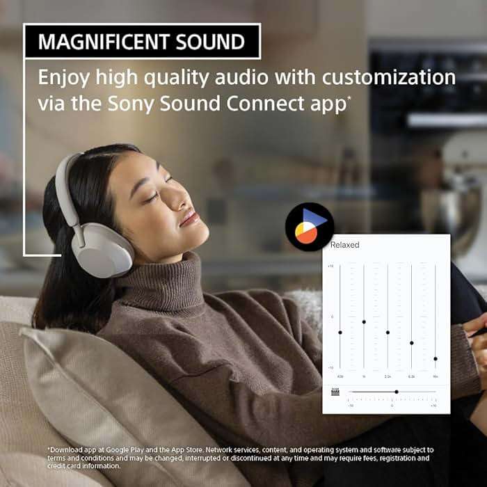 Sony WH-1000XM5 Premium Noise Canceling Headphones, Auto NC Optimizer, 30-Hour Battery, Alexa Voice Control, Black - Image 4