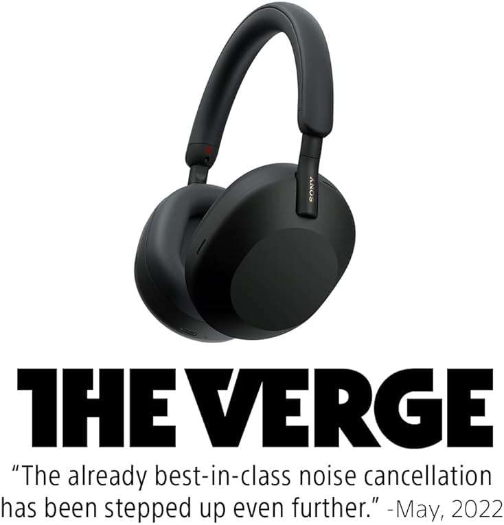 Sony WH-1000XM5 Premium Noise Canceling Headphones, Auto NC Optimizer, 30-Hour Battery, Alexa Voice Control, Black - Image 9